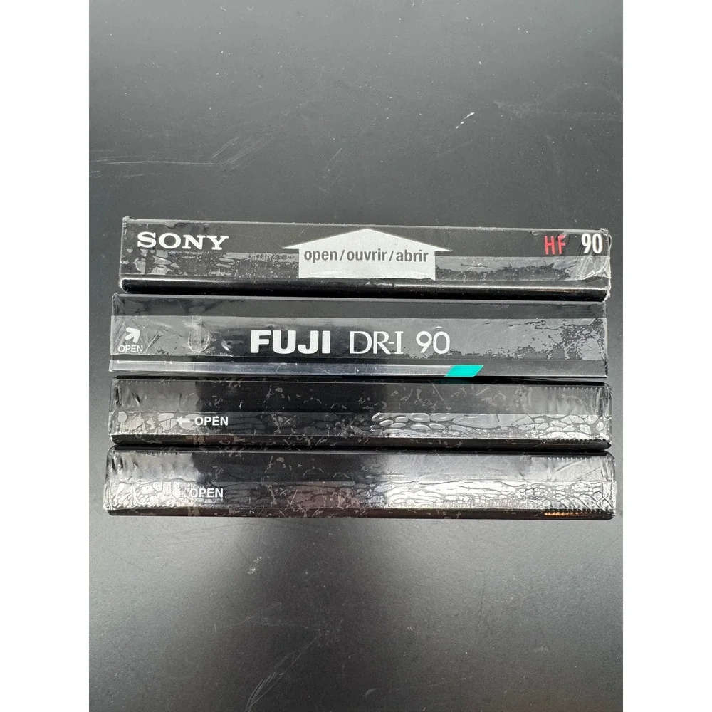 Sony HF 90 Fuji DR-I 90 RCA Hi-Fi Stereo Audio Cassette Tapes Sealed Lot of 4NOS